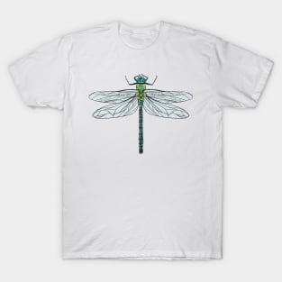 Dragonfly Colored Realistic T-Shirt